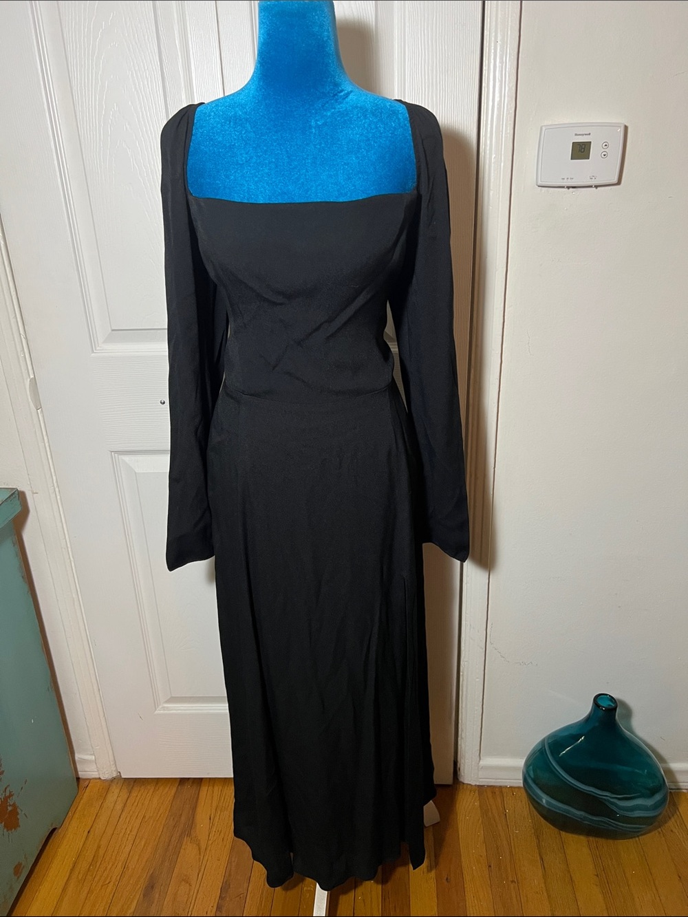 Reformation Black Midi Dress Women’s 12